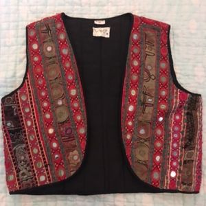 Free People vintage 1960's ethnic gypsy quilted